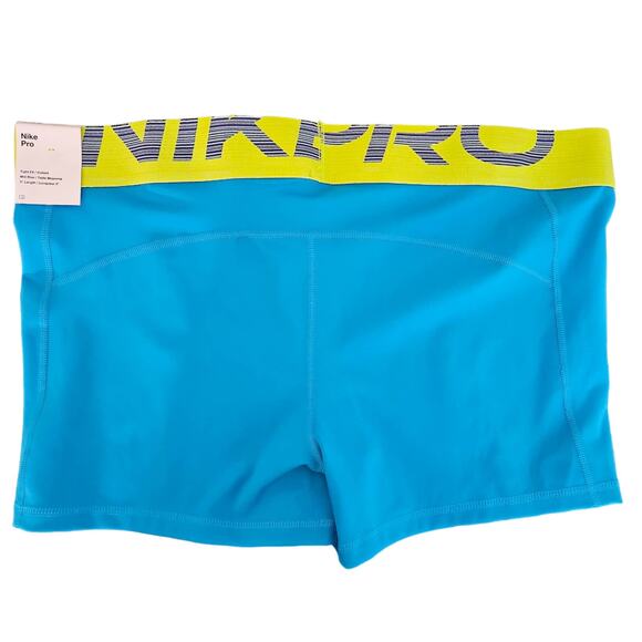 Nike Pro Training Athletic 3" Blue Graphic Short | Women's XXL - Picture 2 of 10